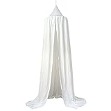 コットンドームベッドキャノピーMosquito Net Kids Play Tent Hanging Decorationsの再生のベビーキッズインドアアウトドアゲームReading ホワイト