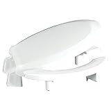 Centoco 3L460STS-001 Plastic Round Toilet Seat with Open Front, White by Centoco