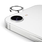 Podick カメラフィルム iPhone 16E/17E用 カメラ保護 9H強化ガラス アルミ合金 アイフォン16e/17e カメラカバー キズ防止 耐衝撃 高透過率 黒縁取り 露出オーバー防止 極薄 レンズカバー プロテクター シルバー
