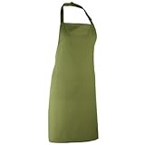 (プレミエ) Premier カラーズ ビブエプロン 作業エプロン ワークウェア 作業服 (ワンサイズ) (オアシスグリーン)