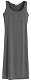 medy (メディー) マタニティ タンクトップ ワンピース 全3色 ゆったり着心地 体型カバー おしゃれ 美スタイル マキシ丈 ビーチ 旅行 海水浴 レディース 部屋着 リラックス (ダークグレー)