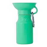PET SELECT ペットセレクト ペット用水筒 AUTO PET MUG オートペットマグ 440ml 給水ボトル 皿 一体型 ウォーターボトル 犬 散歩 節水 お散歩グッズ おでかけ アウトドア レジャー ランニング ドッグラン ペット用品 ペットグッズ 犬用品 猫グッズ (パステルグリーン)