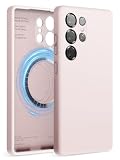 【elago】 Galaxy S25 Ultra 対応 ケース MagSafe対応 シリコン 耐衝撃 スマホケース 指紋 防止 マグネット シリコンケース カバー [ GalaxyS25Ultra サムスン ギャラクシーS25 ウルトラ SC-52F 対応 ] case MAGNETIC SILICONE CASE ラブリーピンク