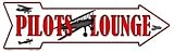 スマートブロンドPilots LoungeノベルティMetal Arrow Sign a-350