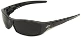 Edge Eyewear SR116 Reclus Safety Glasses, Black with Smoke Lens [並行輸入品]