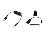 Baoblaze HDMI M〜FマイクロUSB〜USB 　オスGPIO　 USB M〜Fケーブルスイッチオン/オフ　黒