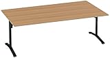 コクヨ  配送・組立・設置込    ミーティングテーブル ビエナ MT-V211FE6AMP2 フラップタイプ 幅210×奥行105CM
