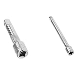 Dolity 2個2サイズ　1/4インチ　ドライブ　ラチェットレンチ　ソケット延長バー　セット