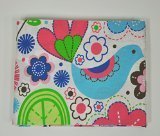 Bacati - Botanical Sanctuary Multicolor Purple Botanical Floral Printed Sheet by Bacati [並行輸入品]