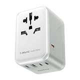 【70W 急速充電】MOMAX 変換プラグ PD 70W GaN 海外用 6台同時充電 3*USB-C PD & 2*USB-A QC &1*ACコンセント 海外コンセント C/BF/O/Aタイプ マルチ変換プラグ 全世界対応 ヨーロッパ/韓国/イギリス/アメリカ/オーストラリアの国に対応