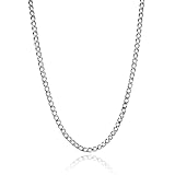 [SEIYA INTERNATIONAL] ネックレス メンズ アクセサリー チェーンネックレス チェーン 喜平ネックレス ステンレス (幅：4mm、長さ：55cm)