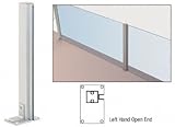 CRLサテン陽極酸化36 " Left Hand Open End標準パーティションPost