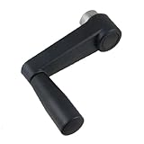 uxcell 機械ハンドル　調節可能　クランプ　ブラック　 87 x 89 x 25mm