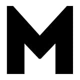 一文字からの M Introフォント Sサイズ 3cm×3cm 一文字からの ステッカー mojis-Intro0Sm-ds