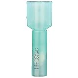 Install Bay HSBMFI Heat Shrink Male Quick Disconnect Connector 16/14 Gauge .250-FI Blue (100-Pack) [