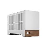 Fractal Design Terra Silver - 木製ウォールナットフロントパネル - スモールフォームファクター - mITXゲームケース - PCIe 4.0ライザーケーブル - USB Type-C - 陽極酸化アルミニウムパネル。