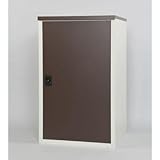 間口が大きく使える 便利な収納庫 グリーンライフ 扉式タイヤ収納庫 ブラウン TBT-132 MBR