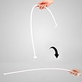 【手品マジック】Stiff Rope/スティフロープ 柔らかいロープが硬くなる インディアンロープ 舞台マジック道具 (説明書付き)(白)
