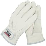 （まとめ）ヤギ革＆牛革手袋 【Lサイズ×5セット】 ジョブマスター JWG-200L