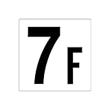 DW18751 階数表示板 7F エコユニボード 450×450mm