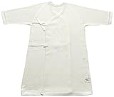 村信 ラ・モルフェ加工 スムース(厚手) 長肌着 50cm ~ 60cm 白 NL20028 日本製