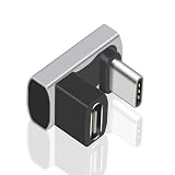 Duttek USB C変換アダプタU字 、240W PD急速充電U字型USB Cアダプター 40Gbps Thunderbolt サポート8KビデオタイプCオスメスアダプター240W電力供給対応、ノートパソコン、タブレット、電話用、