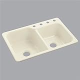 Sterling SC3322DBG-U-96 Maxeen 33-inch by 22-inch Under-mount Large/medium Double Bowl Vikrell Kitch