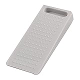 SODIAL(R) ペア ライトグレー　ラバーノンスリップ　ドアウェッジストップストッパー