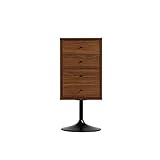 arne チェスト タンス 完成品 引き出し 4段 スリム 収納 キャビネット U-chest 4 ブラウン