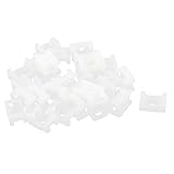 uxcell ケーブルタイマウントベース ワイヤーホルダー プラスチック バンドル サドルタイプ ワイヤーファスナー