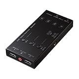 サンワサプライ(Sanwa Supply) HDMIキャプチャー(2入力・スイッチャー付き) USB-CVHDUVC5 ブラック