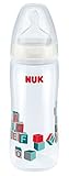 NUK First Choice Plus 10216145 Polypropylene Baby Bottle 360 ml with Silicone Teat, Size 2XL, 6-18 M