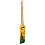 1" Rattail Angle Sash Brush, PX02661, pack of 12 [並行輸入品]
