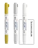 ゼブラ マッキーペイント 細字/極細【白・金・銀】+ロコネコ用紙