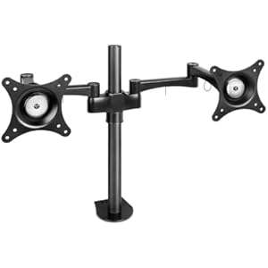 BESTEK モニターアーム デュアルモニター 2台対応 耐荷重20kg 27インチ対応 クランプ固定 水平3関節 VESA規格対応 BTDD01BK