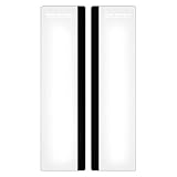 SNNY パソコンモニター用 メモボード メッセージボード タグ 付箋 ディスプレイ シール 貼り付け オフィス 事務用品 シンプルデザイン 拡張 左側/右側選択可 (左側と右側)