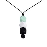 DOMIRE NK-DM001 Silicone Baby Teething Necklace for Mom to Wear - BPA Free and FDA Approved - Teethi