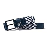 [ニューエラ] ストレッチ ベルト ネイビー/ホワイト FREE BELT STRETCH WEAVE NVY WHI 25J