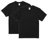 [ユナイテッドアスレ] 5.6オンス ハイクオリティー Ｔシャツ 500101 2枚セット クラフトケース入り ブラック M