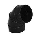 8 " x 90度エルボブラックStovepipe – 22ゲージ