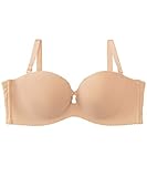 [エメフィール] ストラップレス ハーフカップ 超盛ブラ(R) 単品ブラジャー / B70 ピンクベージュ