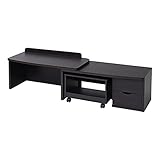 JKプラン FAN DESK 伸張式TV&amp;デスク ダークブラウン FTV-0411-DB