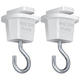 共同照明 2個入り ダクトレール用吊りフック 配線ダクトレール用 照明器具部品 GT-GJ-W-2B ライティングレール用 アダプタ レールフック 吊り下げ 耐荷重5kg 簡単取付 工事不要