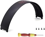 Studio3ヘッドバンド交換用トップヘッドバンド修理部品に対応 Studio Pro Studio3.0ワイヤレスStudio2.0ワイヤレスオヘッドフォン（黒+赤）