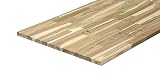 WOODPRO 棚板 厚み1.8cm 奥行50cm 長さ36cm アカシア 集成材 厚18ｍｍ×板幅(奥行)500ｍｍ×長さ360ｍｍ 無塗装 棚 板材 オーダー 重さ約1.8kg 受注生産