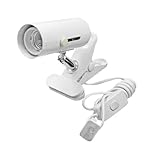 uxcell　デスク電球ソケットスクリュー　ランプソケット　US プラグ to E26　クリップ　ホワイト