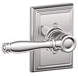 Schlage f170-bir-625-add光沢クロム半分ダミーBirminghamスタイルレバーwith Addisonローズ