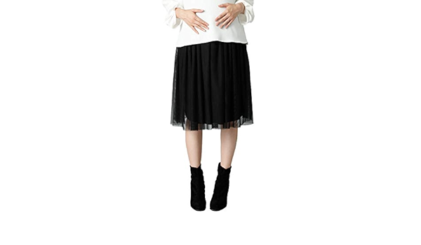 Amazon Co Jp Angeliebe エンジェリーベ マタニティ チュールスカート 妊婦服 産前産後 スカート 服 ファッション小物
