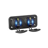 UNTERING 4 ポート 12V/24V デュアル QC3.0 USB 18W 高速タイプ C PD USB-C カーチャージャーアダプターソケット電源コンセントマリンボートトラック用