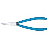 メリー ロングハンドルフラットノーズプライヤ(ソフトカバーバネ付) L70